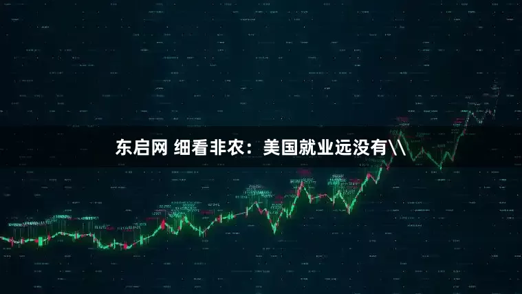 东启网 细看非农：美国就业远没有\