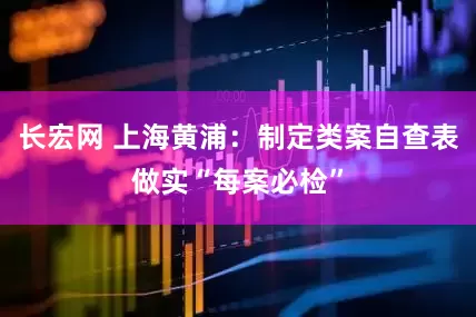 长宏网 上海黄浦：制定类案自查表做实“每案必检”