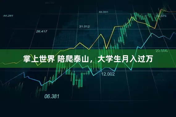 掌上世界 陪爬泰山，大学生月入过万